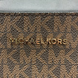 マイケル・コース MICHAEL KORS ＭＫロゴ　ショルダーバッグ ブラウン/ブラック PVC レディース ショルダーバッグ