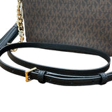 マイケル・コース MICHAEL KORS ＭＫロゴ　ショルダーバッグ ブラウン/ブラック PVC レディース ショルダーバッグ