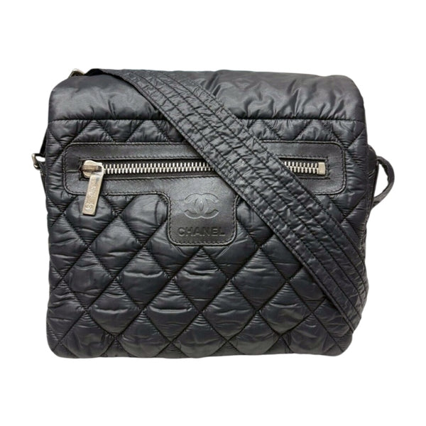 シャネル CHANEL コココクーン メッセンジャーバッグPM A48616 ブラック ナイロン レディース ショルダーバッグ シャネル CHANEL コココクーン メッセンジャーバッグPM A48616