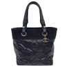 シャネル CHANEL パリビアリッツトートPM A34208 12番台 ブラック シルバー金具 コーティングキャンバス レディース トートバッグ