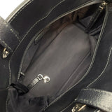 シャネル CHANEL パリビアリッツトートPM A34208 12番台 ブラック シルバー金具 コーティングキャンバス レディース トートバッグ