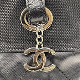 シャネル CHANEL パリビアリッツトートPM A34208 12番台 ブラック シルバー金具 コーティングキャンバス レディース トートバッグ