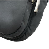 プラダ PRADA ブラッシュドレザー フラップ ショルダーバッグ 1BD295 ブラック レザー/ナイロン レディース ショルダーバッグ