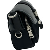 プラダ PRADA ブラッシュドレザー フラップ ショルダーバッグ 1BD295 ブラック レザー/ナイロン レディース ショルダーバッグ