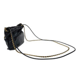 シャネル CHANEL CHANEL22 ミニバッグ AS3980 ブラック ゴールド金具 シャイニーカーフ レディース ショルダーバッグ