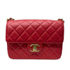 シャネル CHANEL マトラッセミニフラップバッグ AS3737 レッド/ゴールド金具 ラムスキン レディース ショルダーバッグ