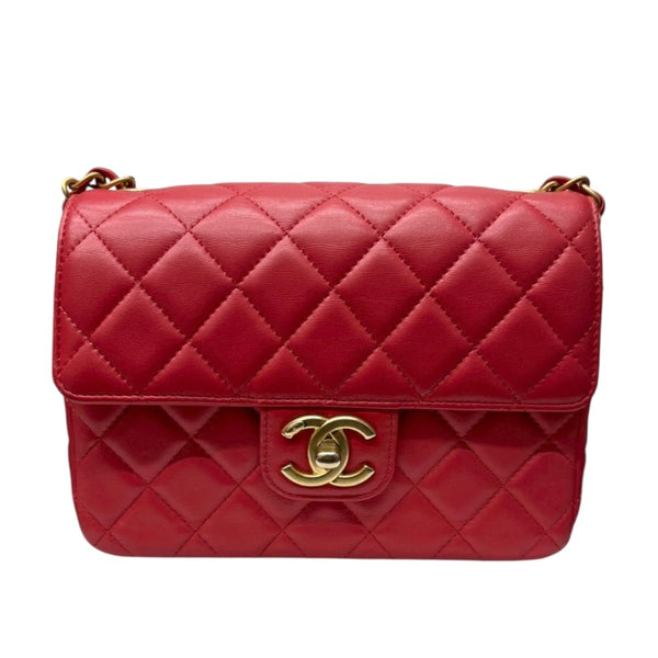 シャネル CHANEL マトラッセミニフラップバッグ AS3737 レッド