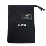 シャネル CHANEL ロゴフラップバッグ ブラック シルバー金具 ナイロン レディース ショルダーバッグ