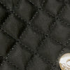 シャネル CHANEL ロゴフラップバッグ ブラック シルバー金具 ナイロン レディース ショルダーバッグ
