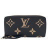 ルイ・ヴィトン LOUIS VUITTON ジッピー・ウォレット M80481 ブラック モノグラム・アンプラント ユニセックス 長財布