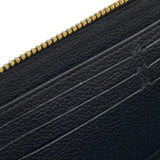 ルイ・ヴィトン LOUIS VUITTON ジッピー・ウォレット M80481 ブラック モノグラム・アンプラント ユニセックス 長財布