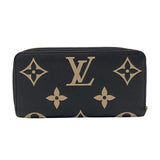 ルイ・ヴィトン LOUIS VUITTON ジッピー・ウォレット M80481 ブラック モノグラム・アンプラント ユニセックス 長財布