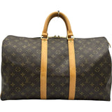 ルイ・ヴィトン LOUIS VUITTON キーポル 45 M41428 ブラウン モノグラム ユニセックス ハンドバッグ