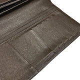 ルイ・ヴィトン LOUIS VUITTON ポルトフォイユ・ブラザ M32578 グリズリ タイガレザー メンズ 2つ折り長財布