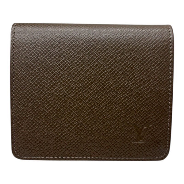 ルイ・ヴィトン LOUIS VUITTON ポルトビエ・3カルトクレディ M30458 グリズリ タイガ ユニセックス 二つ折り財布 ルイ・ヴィトン LOUIS VUITTON ポルトビエ・3カルトクレディ M30458