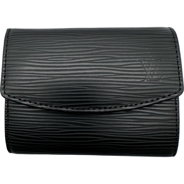 4539△ ヴィトン エピ ポルトモネ サーンプル ケース 黒 ルイ・ヴィトン LOUIS VUITTON ポルトモネ・サーンプル ブラック