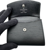 ルイ・ヴィトン LOUIS VUITTON ポルトモネ・サーンプル ブラック エピレザー レディース コインケース