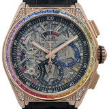 ゼニス ZENITH デファイ エルプリメロ21 レインボー 22.9003.9004/72.R585 スケルトン ピンクゴールド メンズ 腕時計