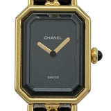 シャネル CHANEL プルミエール XL H0001 ブラック メッキ クオーツ レディース 腕時計