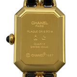 シャネル CHANEL プルミエール M H0001 ブラック メッキ レディース 腕時計