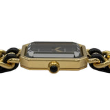 シャネル CHANEL プルミエール M H0001 ブラック メッキ レディース 腕時計
