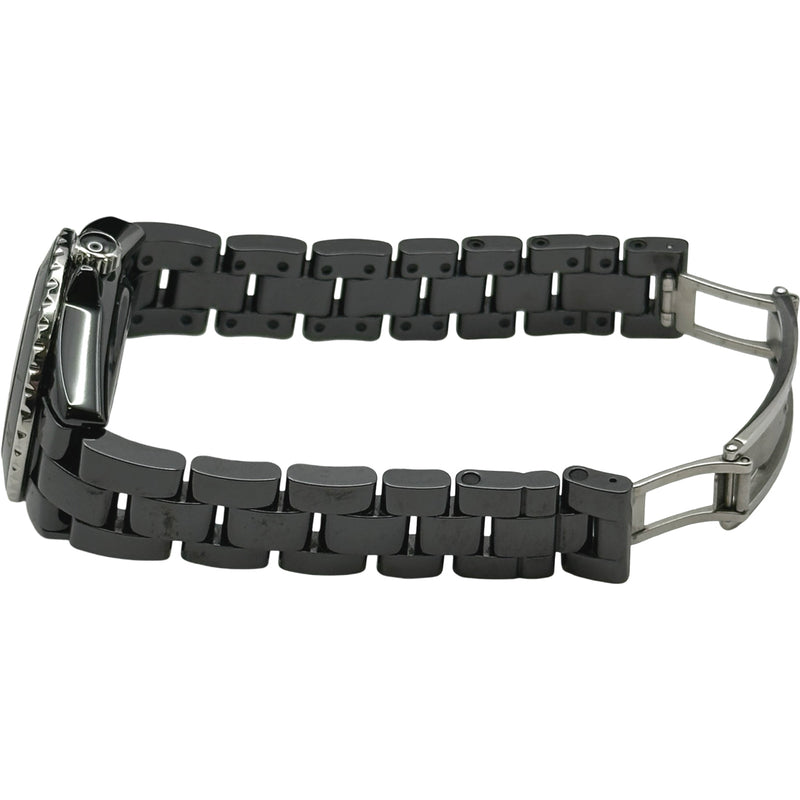 シャネル CHANEL J12 33MM H5701 ブラック セラミック/ステンレススチール クオーツ レディース 腕時計 シャネル CHANEL J12 ブラックラッカー 33MM H5701 ブラック