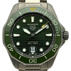 タグ・ホイヤー TAG HEUER アクアレーサー プロフェッショナル 300 WBP208B.BF0631 グリーン チタン 自動巻き メンズ 腕時計