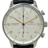 インターナショナルウォッチカンパニー IWC ポルトギーゼ クロノグラフ IW371445 シルバー ステンレススチール 自動巻き メンズ 腕時計