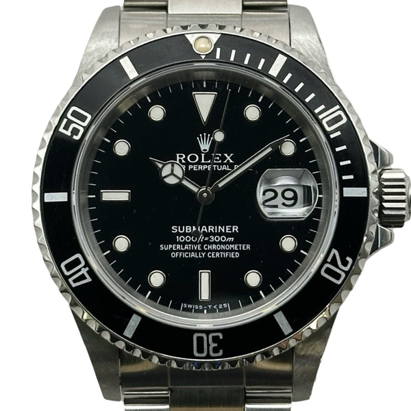 ロレックス ROLEX サブマリーナ 16610 ブラック ステンレススチール 自動巻き メンズ 腕時計 ロレックス ROLEX サブマリーナ 16610 ブラック ステンレススチール