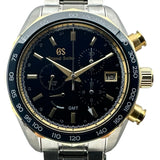 グランドセイコー Grand Seiko スプリングドライブ クロノグラフ GMT SBGC242(9R86-0AL0) ブラック ステンレススチール/ゴールド 自動巻き メンズ 腕時計