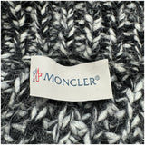 モンクレール MONCLER ファー付きジップアップニットカーディガン ブラック ウール レディース カーディガン