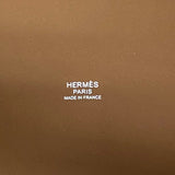 エルメス HERMES ピコタンロックPM クーベルチュール W刻 ゴールド×エクリュ×フォーブ シルバー金具 トワル スイフト レディース ハンドバッグ