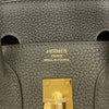 エルメス HERMES バーキン25 W刻 ヴェールマキ ゴールド金具 トゴ レディース ハンドバッグ