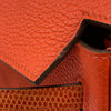 エルメス HERMES ケリー25 タッチ 内縫い Z刻 ローズテキサス シルバー金具 トゴ リザード レディース ハンドバッグ ショルダーバッグ