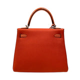 エルメス HERMES ケリー25 タッチ 内縫い Z刻 ローズテキサス シルバー金具 トゴ リザード レディース ハンドバッグ ショルダーバッグ