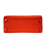 エルメス HERMES ケリー25 タッチ 内縫い Z刻 ローズテキサス シルバー金具 トゴ リザード レディース ハンドバッグ ショルダーバッグ