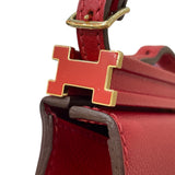 エルメス HERMES クリックH21 D刻印 ルージュクー/ゴールド金具 エバーカラー レディース ショルダーバッグ