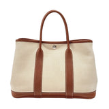 エルメス HERMES ガーデンパーティTPM Z刻 エクリュ×ゴールド トワル ネゴンダ レディース トートバッグ