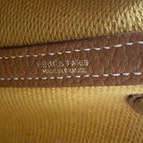 エルメス HERMES ガーデンパーティTPM Z刻 エクリュ×ゴールド トワル ネゴンダ レディース トートバッグ