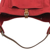エルメス HERMES マルワリPM ▢L刻印 レッド/ゴールド シルバー金具 トワル/レザー レディース トートバッグ