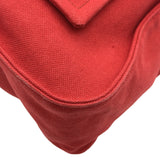 エルメス HERMES マルワリPM ▢L刻印 レッド/ゴールド シルバー金具 トワル/レザー レディース トートバッグ