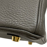 エルメス HERMES バーキン25 W刻 グリメイヤー ゴールド金具 トゴ レディース ハンドバッグ