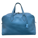 エルメス HERMES ヴィクトリア43 ブルージーン　シルバー金具 トリヨン レディース ハンドバッグ
