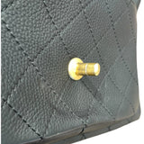 シャネル CHANEL マトラッセ チェーンハンドバッグ ブラック ゴールド金具 カーフ レディース ハンドバッグ