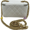 シャネル CHANEL マトラッセチェーバニティバッグ ホワイト ゴールド金具 ラムスキン レディース ショルダーバッグ
