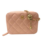シャネル CHANEL マトラッセ ミニカメラバッグ AP2463　31番台 ピンク ゴールド金具 ラムスキン レディース ショルダーバッグ