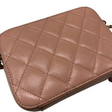 シャネル CHANEL マトラッセ ミニカメラバッグ AP2463　31番台 ピンク ゴールド金具 ラムスキン レディース ショルダーバッグ