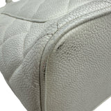 シャネル CHANEL 復刻トート A01804 ホワイト ゴールド金具 キャビアスキン レディース トートバッグ