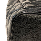 シャネル CHANEL 復刻トート ブラックゴールド金具 キャビアスキン レディース トートバッグ