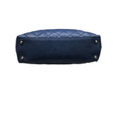 シャネル CHANEL マトラッセホーボーバッグ A66802 ブルーシルバー金具 キャビアスキン レディース ショルダーバッグ